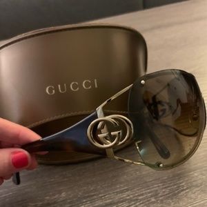 Gucci Sunglasses Gold/Brown GG 2802/S